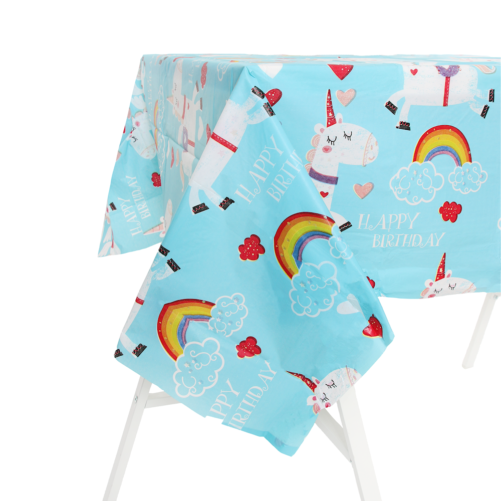 Unicorn Plastic Party Tablecover