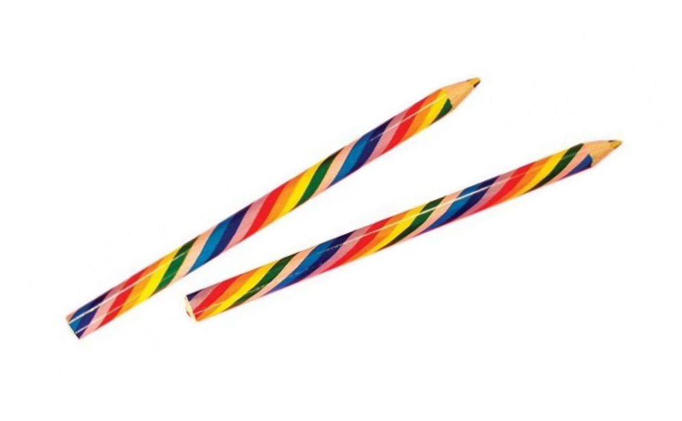 6 Jumbo Rainbow Pencils