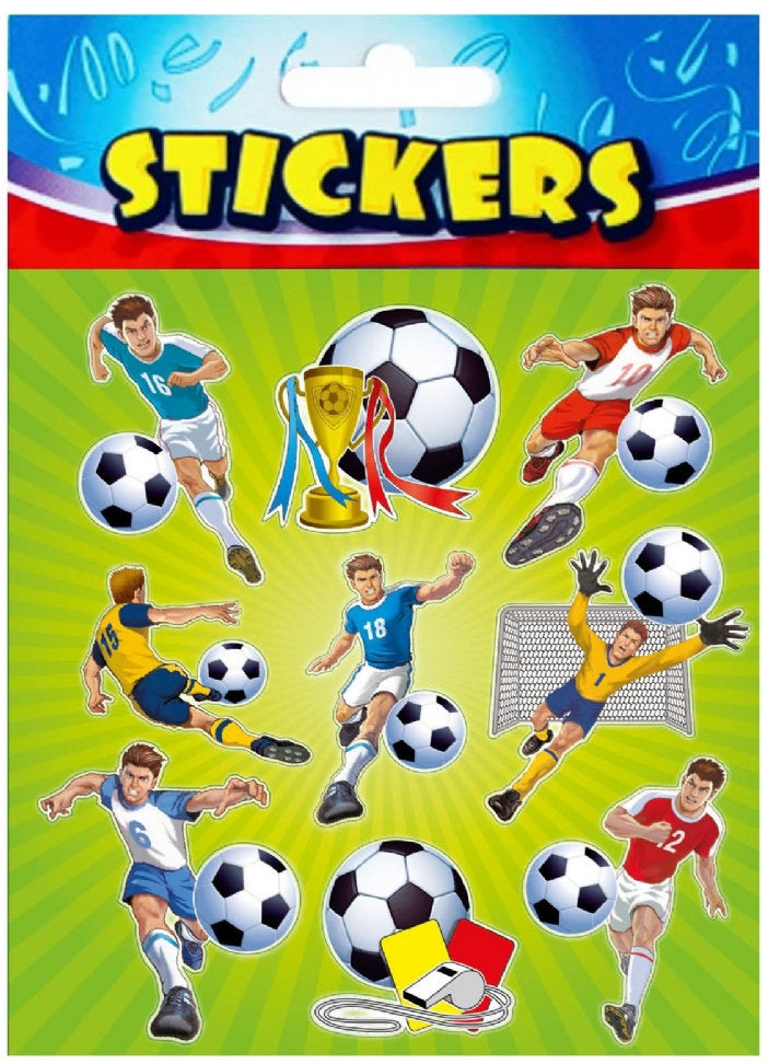6 Football Sticker Sheets