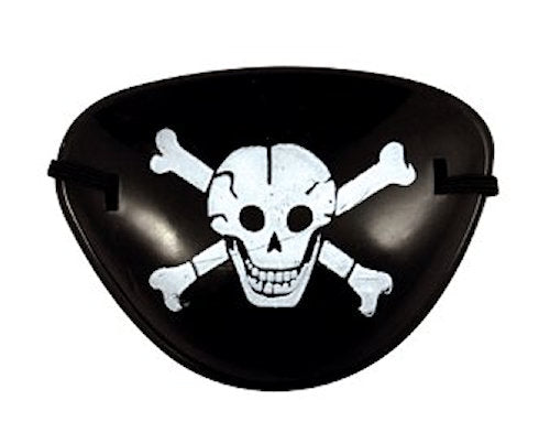 6 Pirate Skull & Crossbones Eye Patches