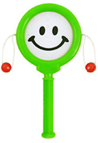 6 Mini Happy Face Spinning Hand Drums