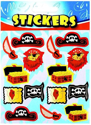 6 Pirate Sticker Sheets