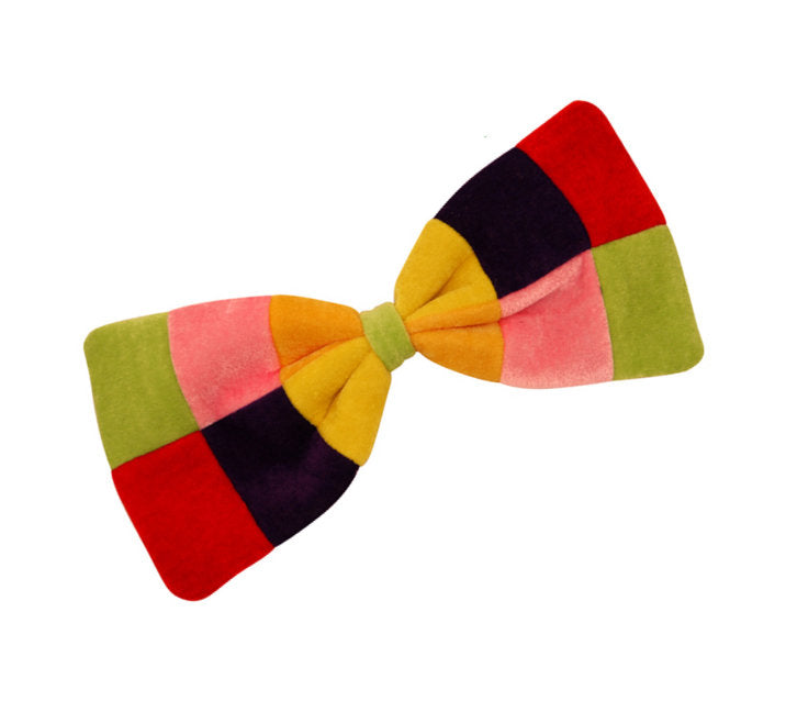 Large Clown Rainbow Bow Tie