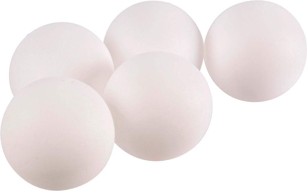 5 White Table Tennis Balls