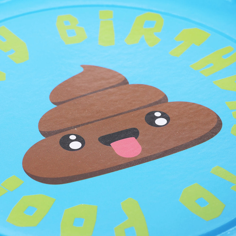 16 Emoji Poo Paper 9" Party Plates
