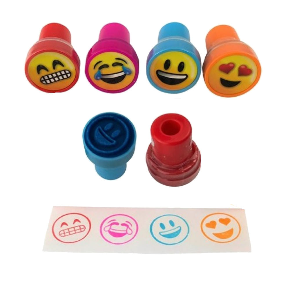 6 Emoji Face Ink Stamps