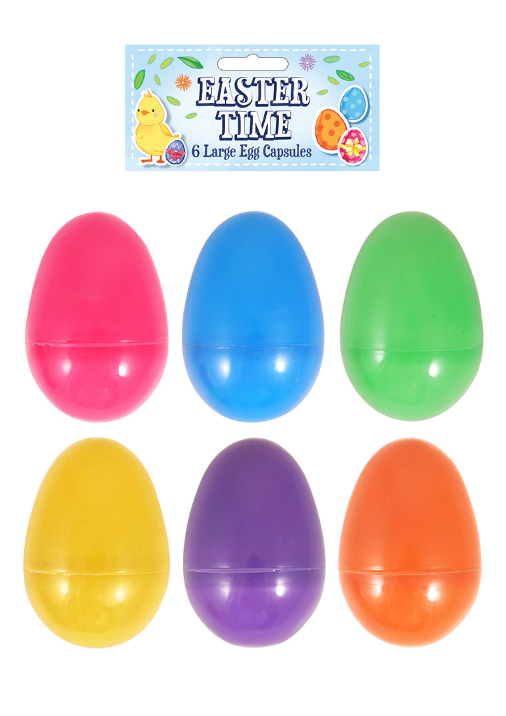 6 Large Easter Egg Capsules
