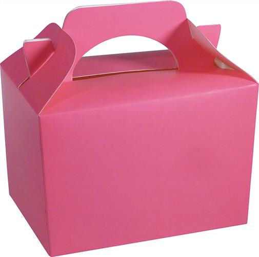 10 Neon Pink Party Lunch Boxes