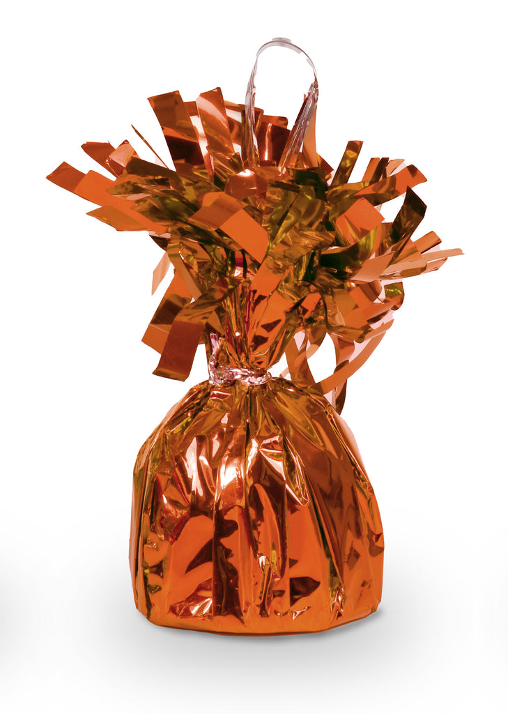 Large Copper Orange Foil Balloon Weight