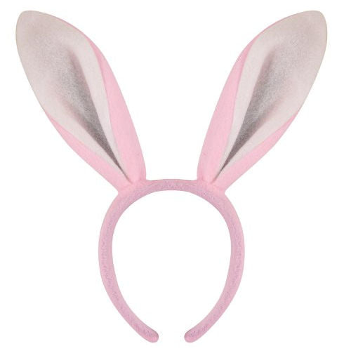 Pink Bunny Ears On Headband