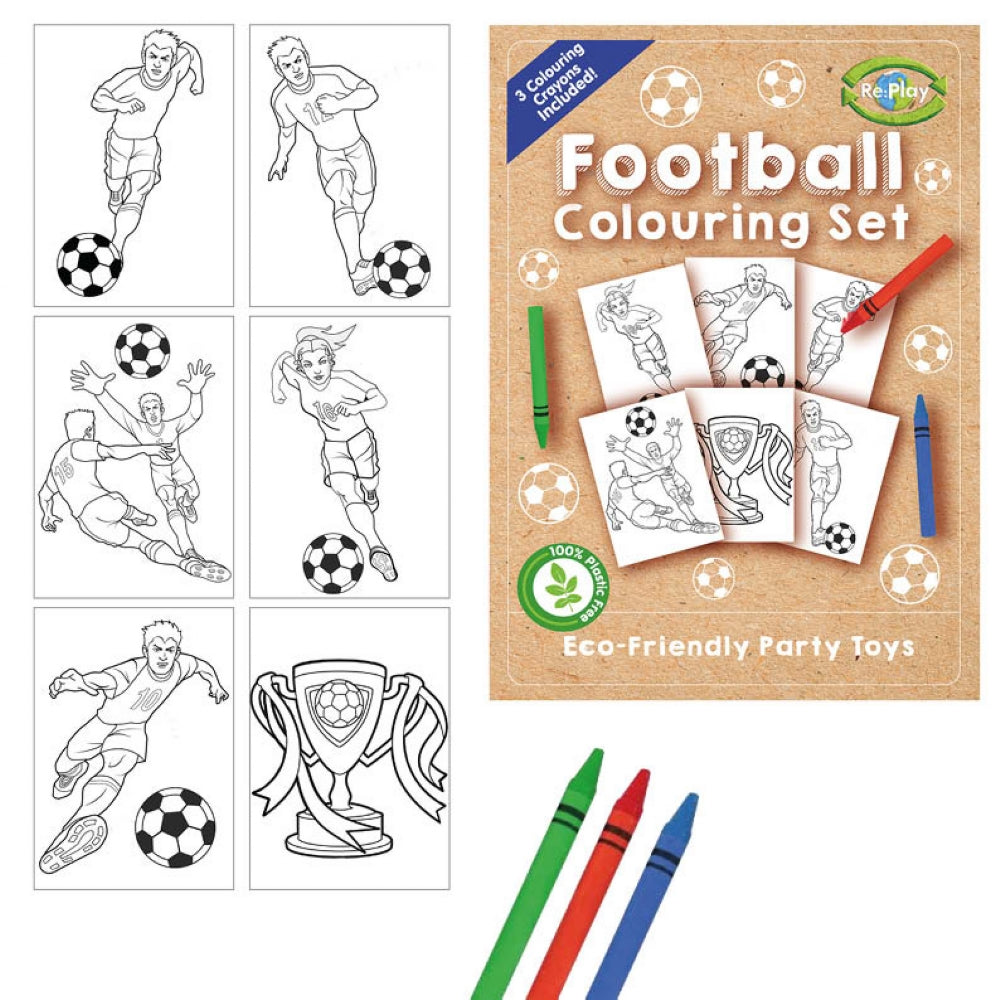 Re:Play Football A6 Colouring Set