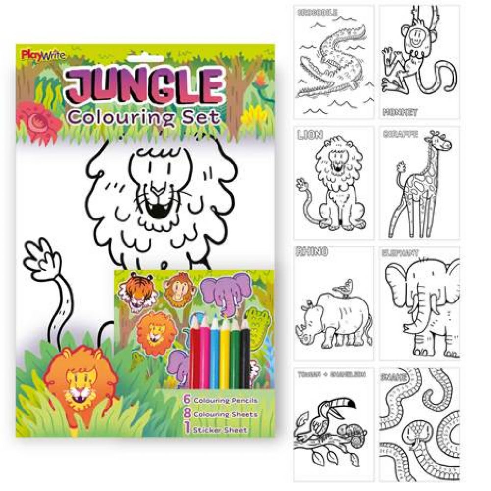 Jungle Colouring Set