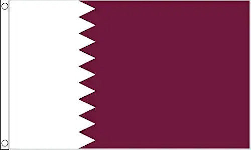 Large Qatar 5ft x 3ft Flag