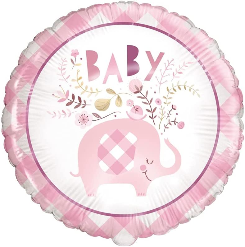 Baby Shower Pink 18" Round Foil Balloon