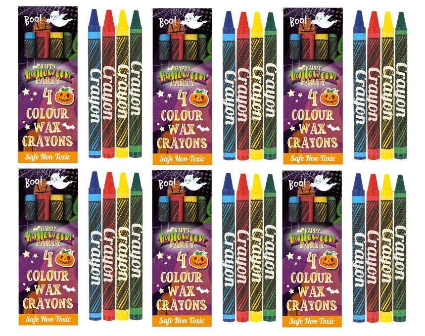 6 Halloween Wax Crayons