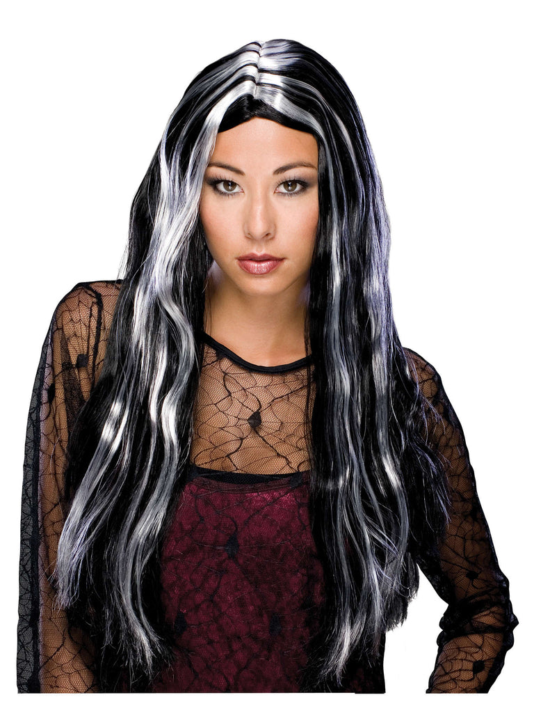 Adult Black & Grey Witches Wig