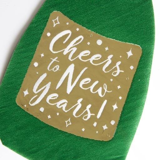 20 Champagne Bottle New Year Paper Napkins