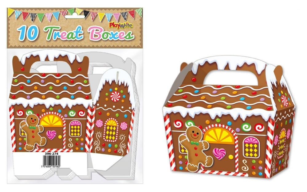 10 Gingerbread Party Treat Boxes