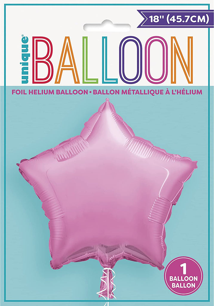 Pastel Pink 18" Star Foil Balloon