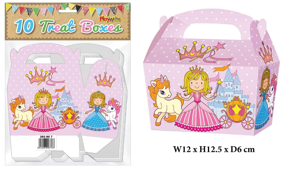 10 Princess Party Treat Boxes
