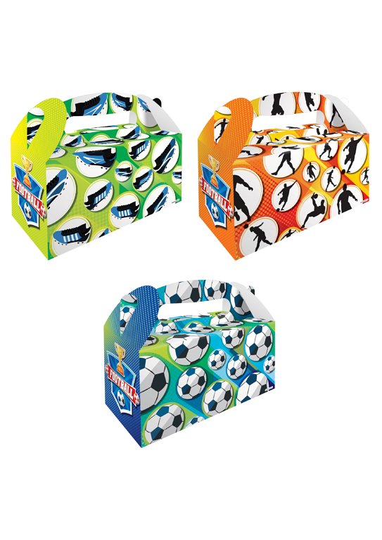 6 Large Football Party Boxes