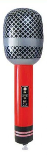 Inflatable Red Microphone