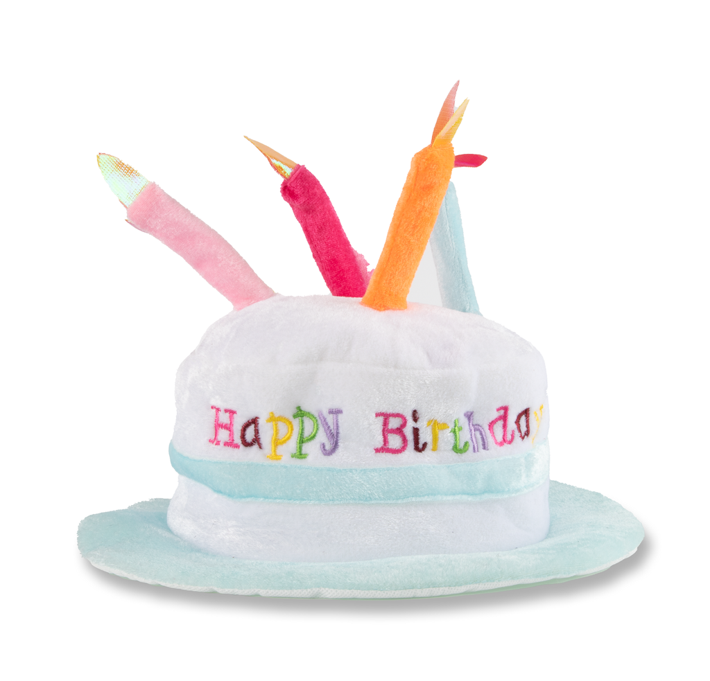 Adult Blue Light Up Happy Birthday Hat