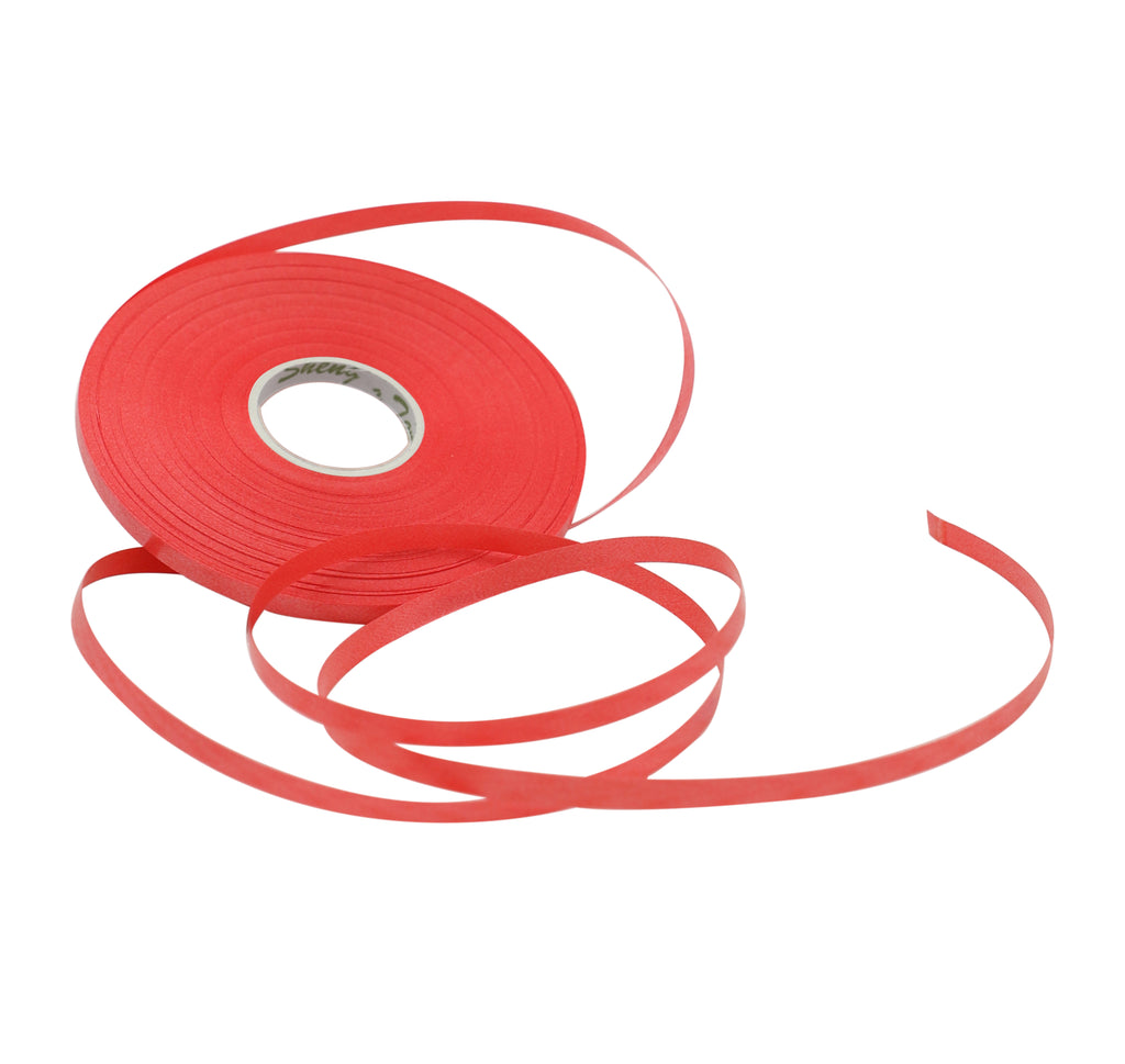 50m Red Balloon Curling Ribbon