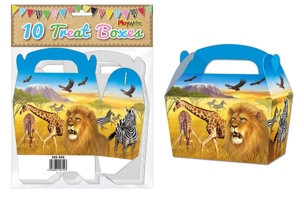 10 Jungle Party Treat Boxes