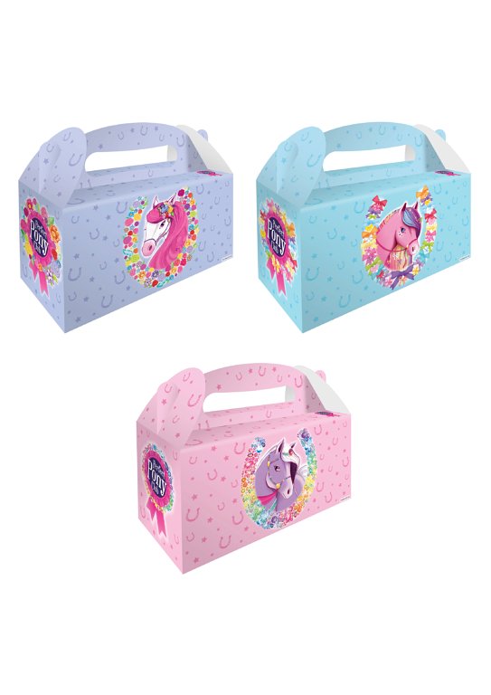 6 Large Pony Party Boxes