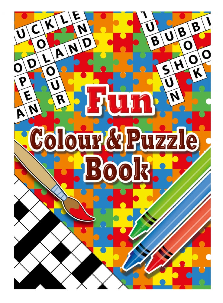 6 Fun Colour & Puzzle Books