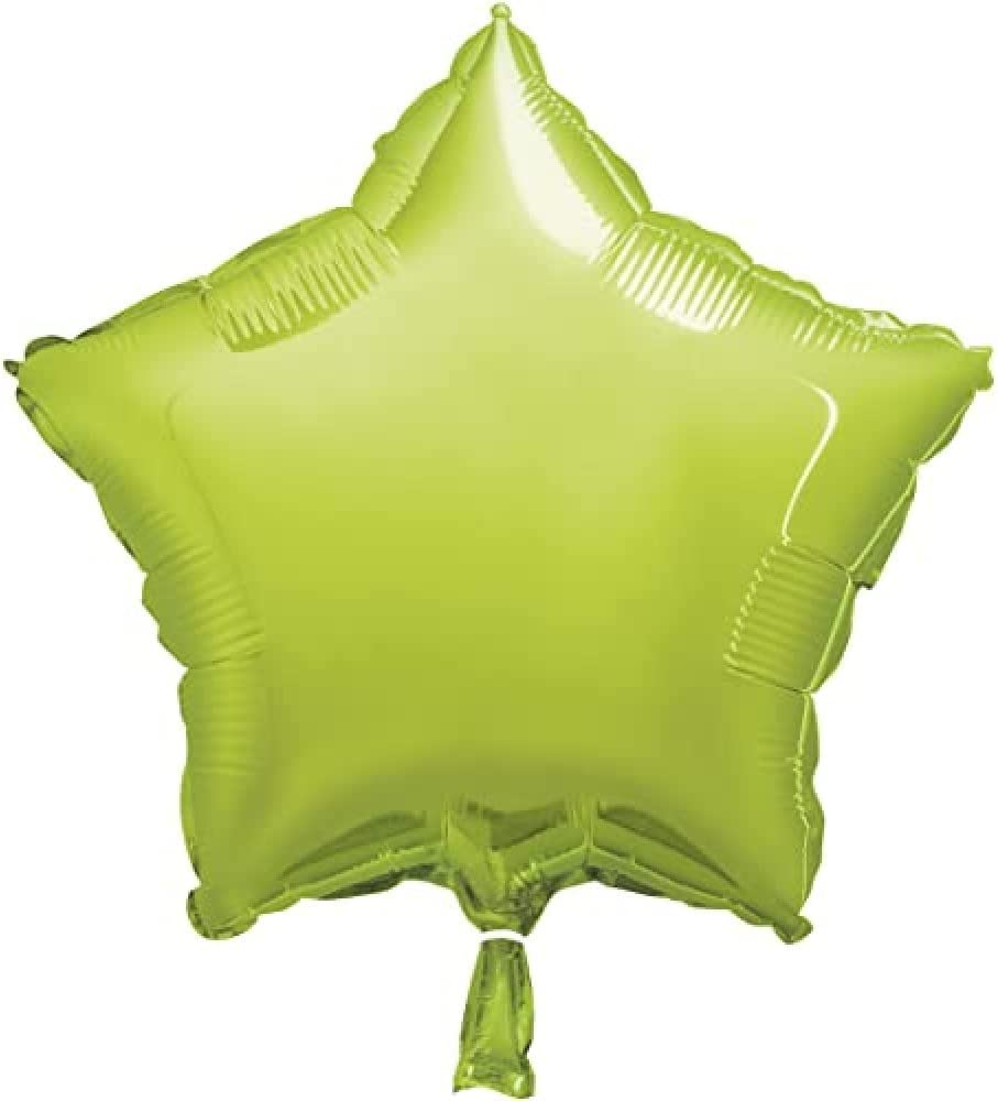 Lime Green 18" Star Foil Balloon