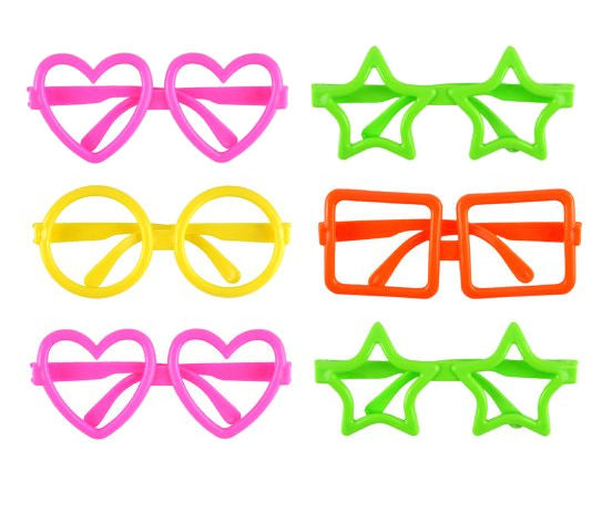 6 Assorted Shape Child Glasses