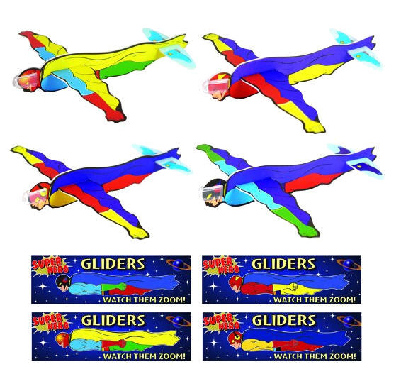12 Super Hero Gliders