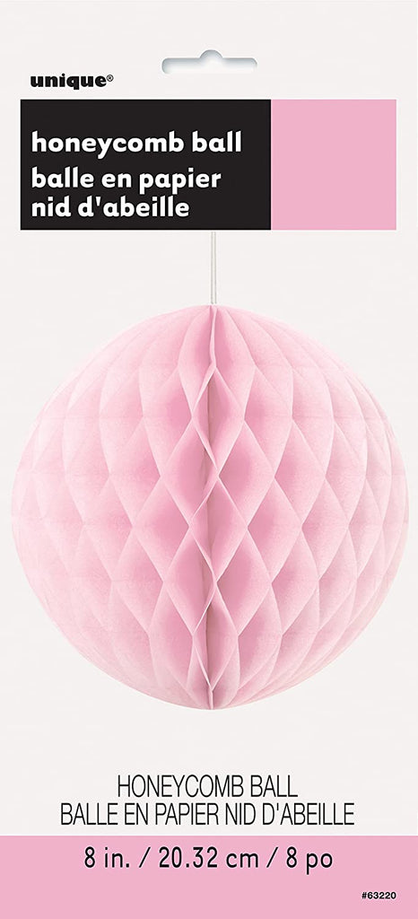 Lovely Pink 8" Honeycomb Ball Decoration