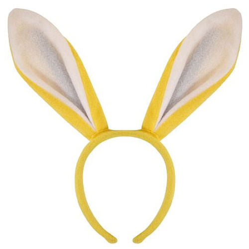 Yellow Bunny Ears On Headband