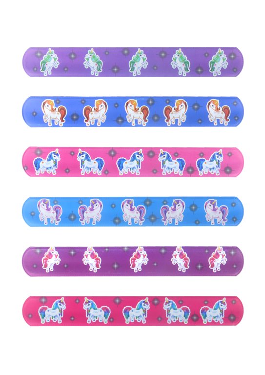 6 Unicorn Snap Bracelets