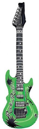 Inflatable Green Guitar
