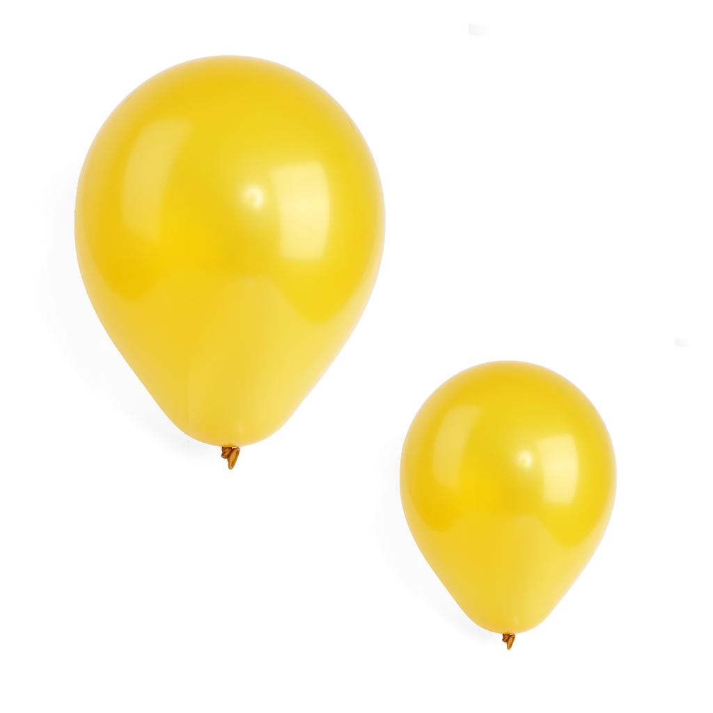 10 Pearlised Champagne Gold 12" Latex Balloons