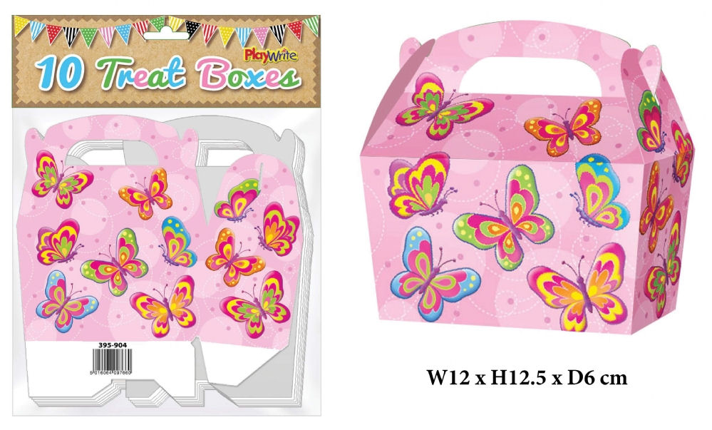 10 Butterfly Party Treat Boxes
