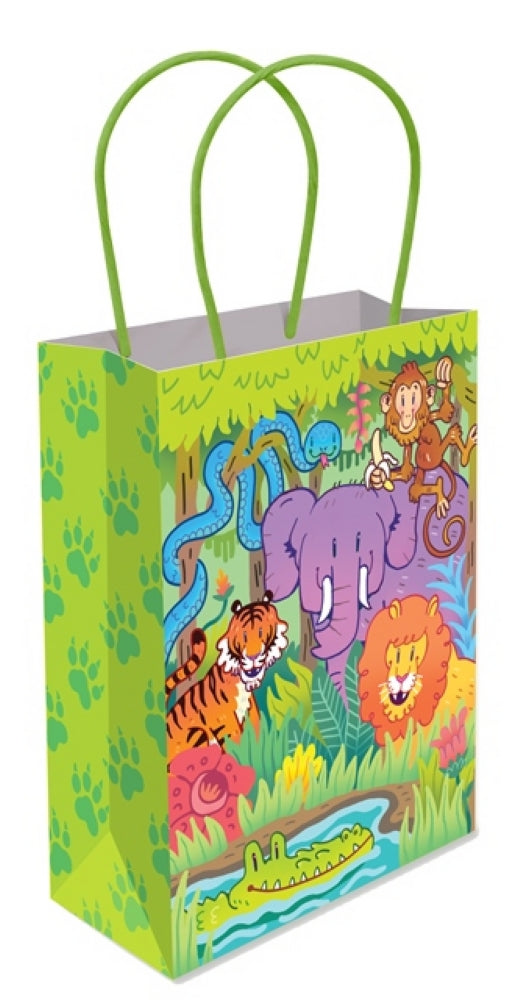 6 Jungle Paper Handle Bags