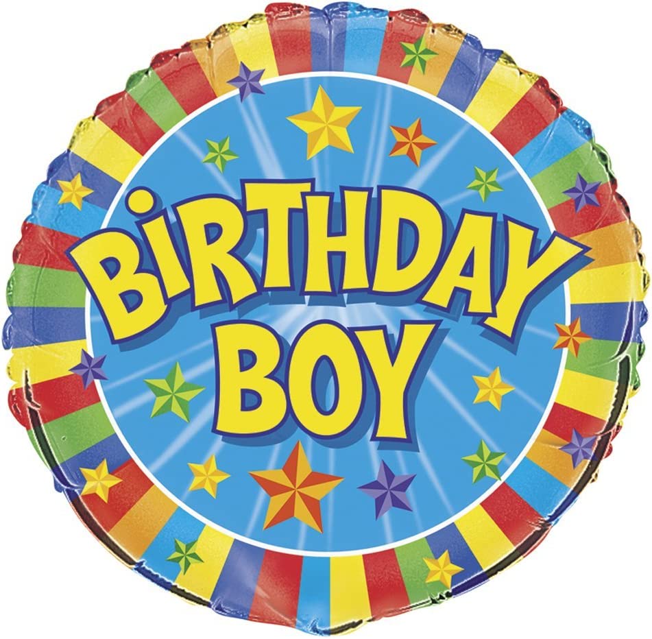 Birthday Boy 18" Round Foil Balloon