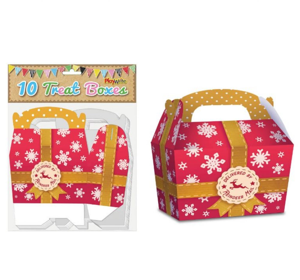 10 Reindeer Mail Party Treat Boxes
