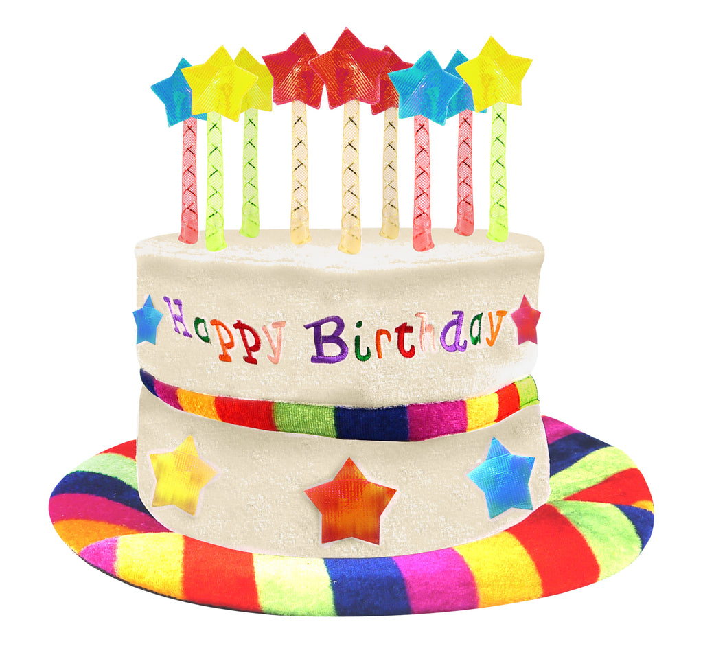 Adult Rainbow Birthday Cake Hat