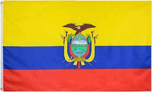 Large Ecuador 5ft x 3ft Flag
