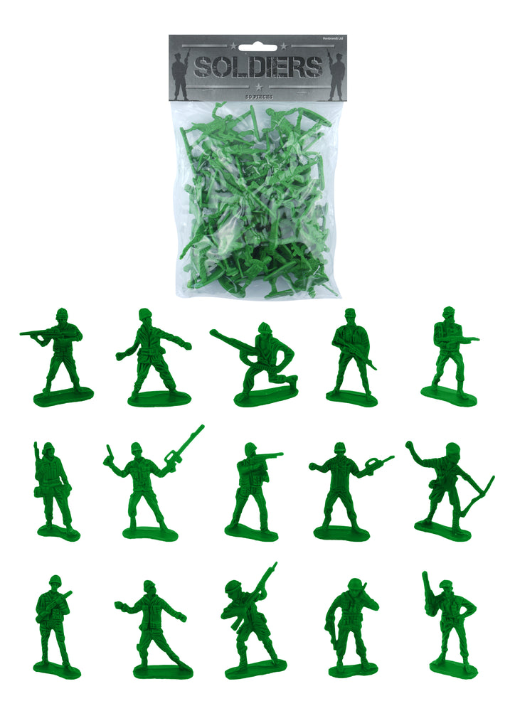 50 Green Toy Soldiers