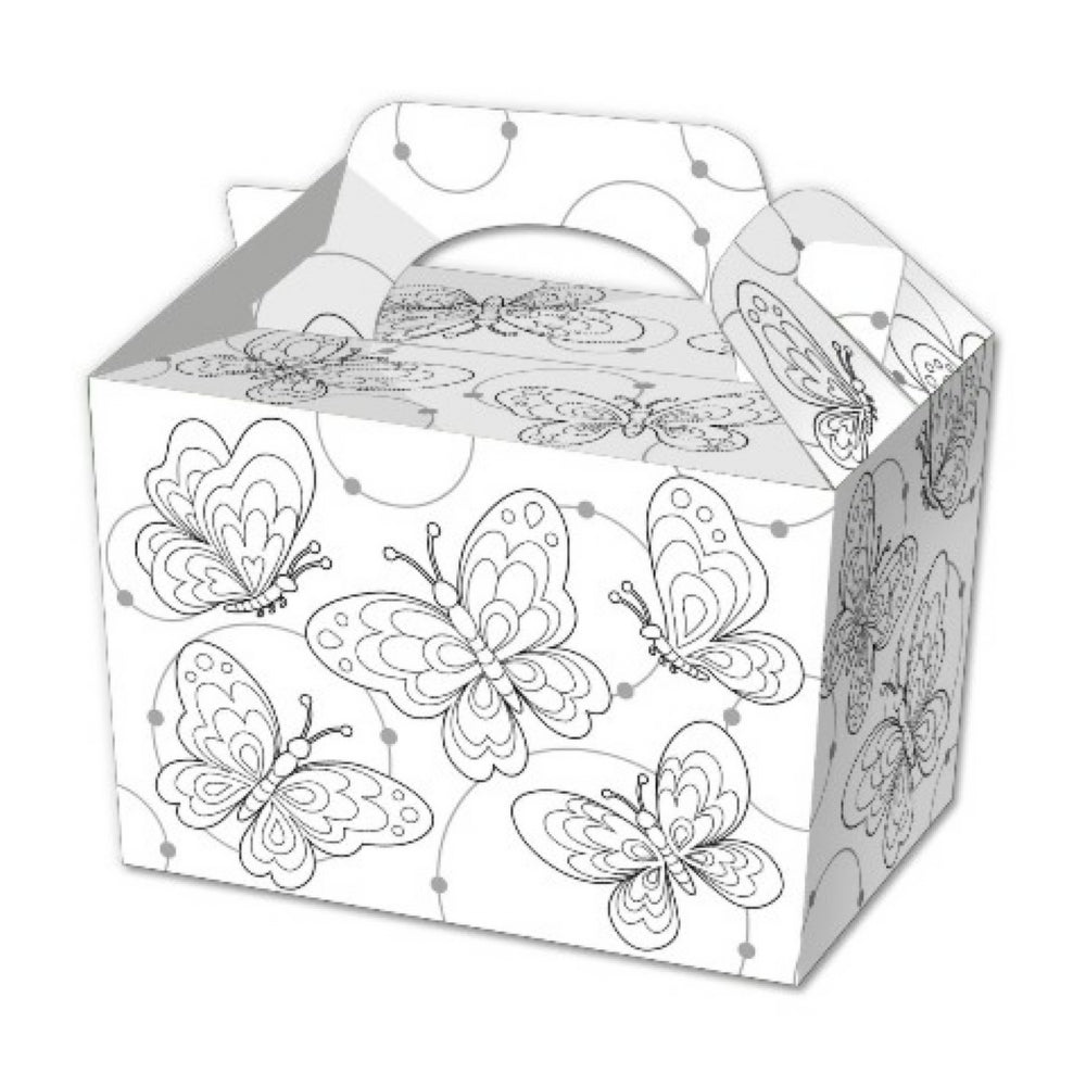 10 Colour In Butterfly Party Lunch Boxes