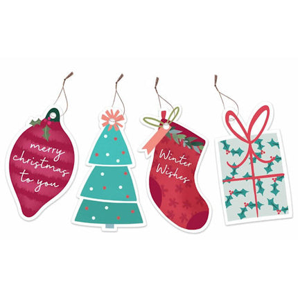 20 Christmas Shaped Gift Tags