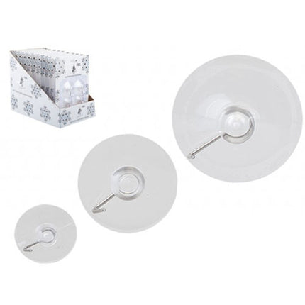 12 Assorted Size Suction Hooks