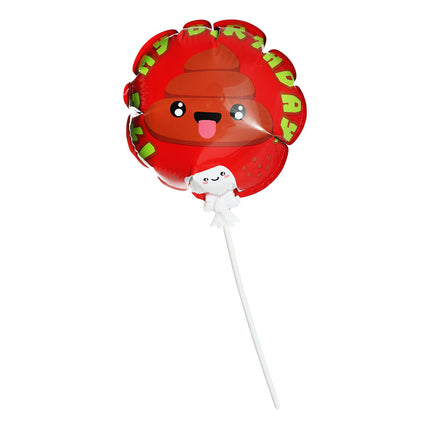 3 Emoji Poo Self-Inflating Balloons